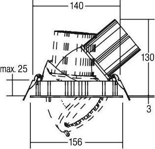 Immagine prodotto Brumberg Apparecchi di illuminazione Faretto da incasso a LED 88673183 (2400 lm)