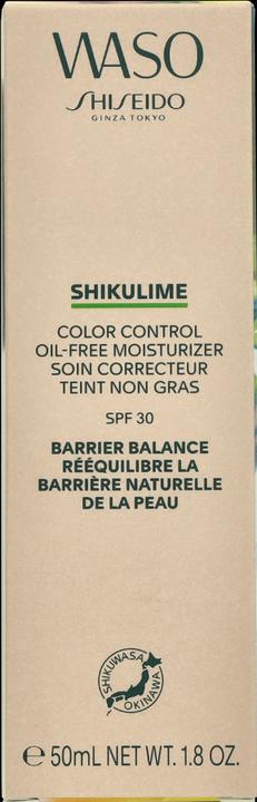 Produktbild Shiseido Waso - Shikulime Color Control Oil-Free Moisturizer (50 ml, Tagescreme, SPF 30)