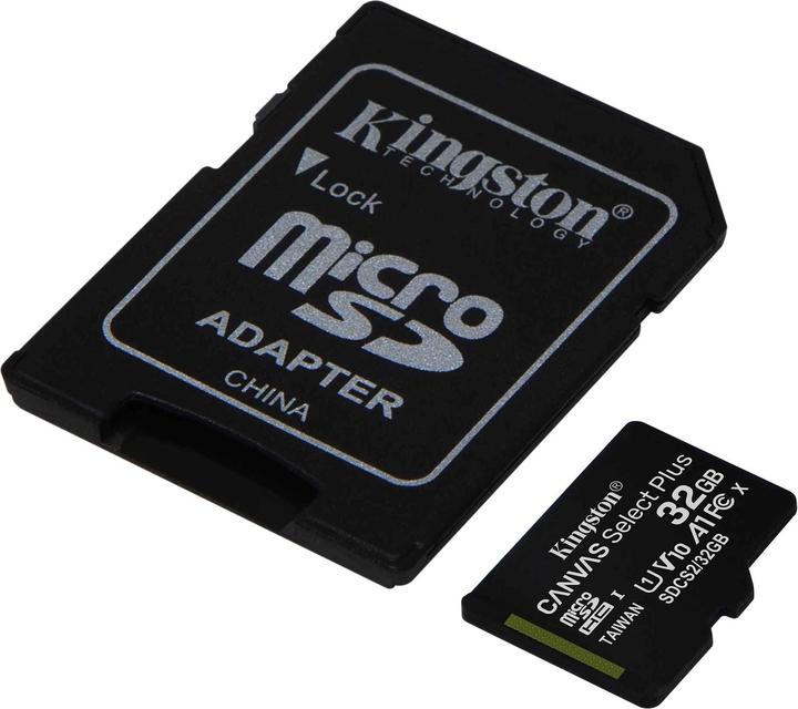 Image du produit Kingston Canvas Select Plus (32 Go, microSDHC, U1, UHS-I)