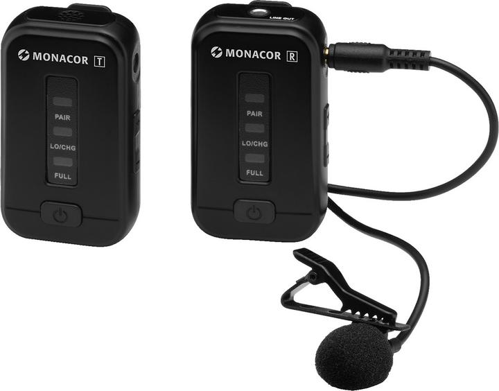 Immagine prodotto Monacor Sistema di trasmissione audio PLL a 10 canali senza fili per telecamere