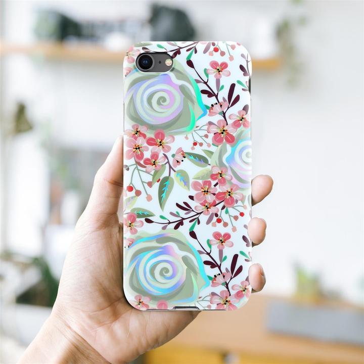 Immagine prodotto Cadorabo IMD TPU Colorful Flowers & Leaves Cover (Apple iPhone 7, Apple iPhone SE (seconda generazione))