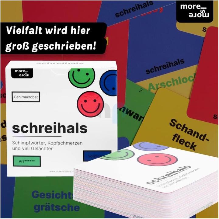 Produktbild More is more schreihals - Schimpfwörter, Kopfschmerzen und viel Gelächter. (Deutsch)