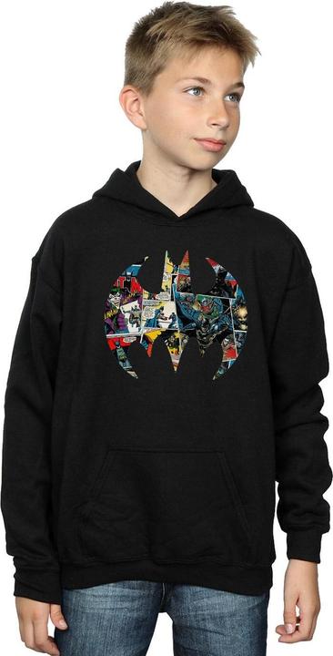 Immagine prodotto Batman Comic Book Logo Felpa con Cappuccio Ragazzi (116)