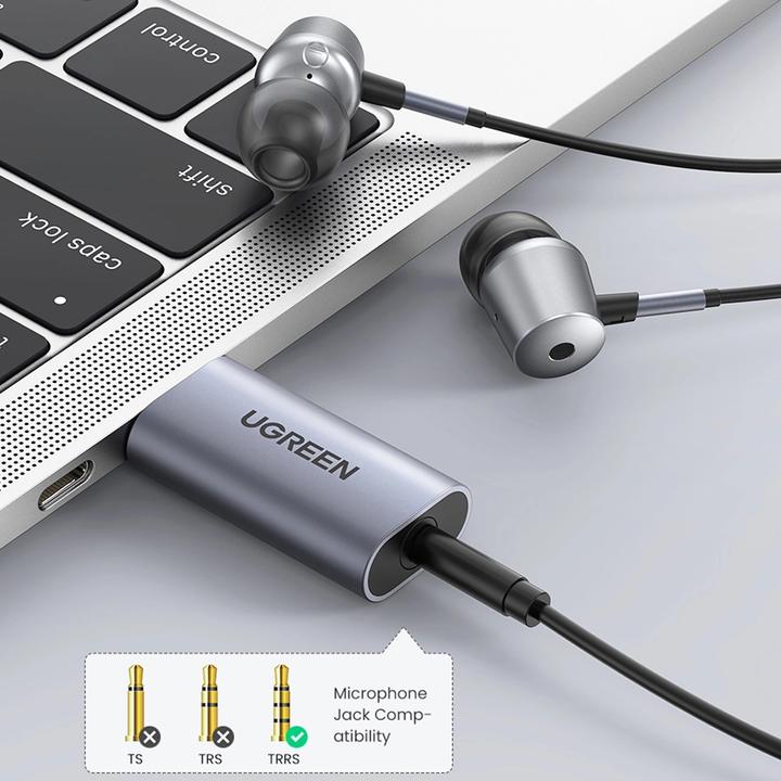 Actual product image Ugreen USB 2.0 to Audio Adapter USB Sound Card Stick (USB)