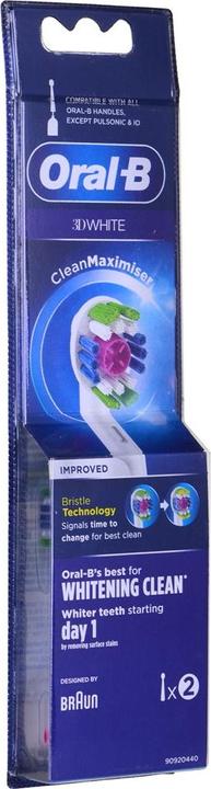 Actual product image Oral-B BRUSH HEAD EB18-2 3D WHITE (2 x)