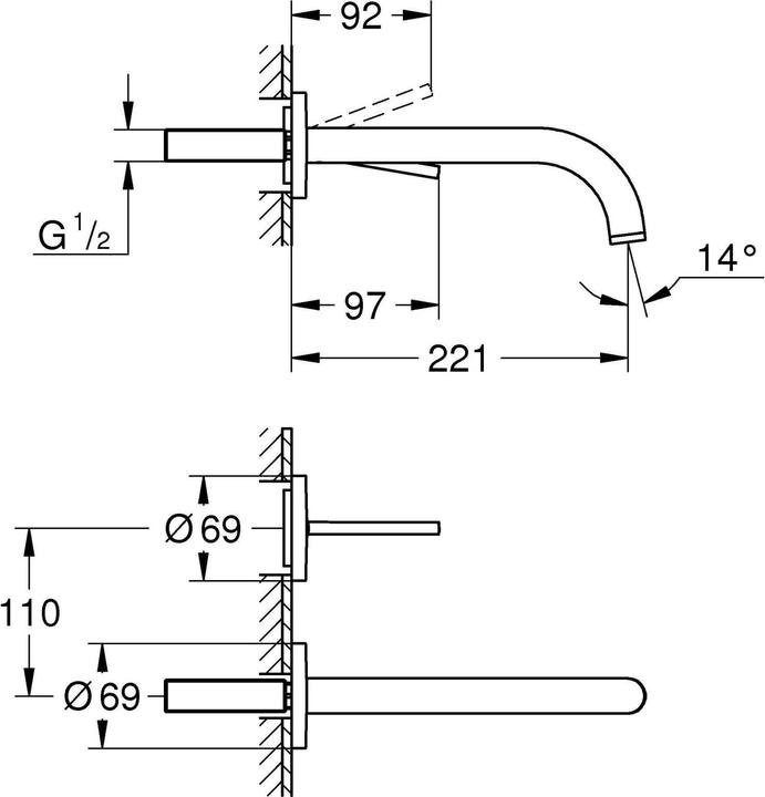 Immagine prodotto Grohe Miscelatore per lavabo Atrio a 2 fori