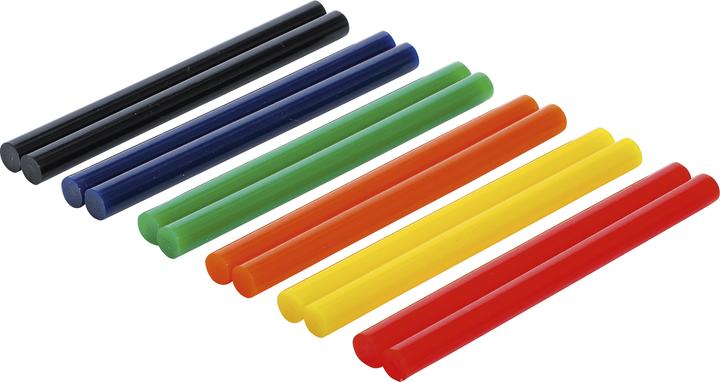 Produktbild BGS Heissklebe-Patronen bunt Ø 11 mm, 150 mm 12-tlg.