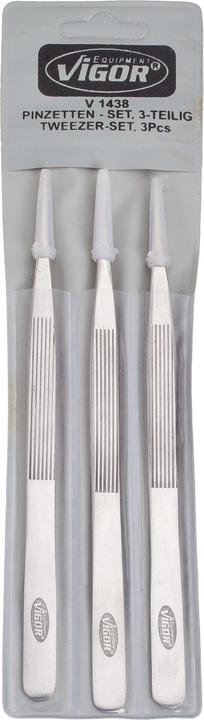 Produktbild Vigor Pinzetten Satz ∙ V1438 ∙ Anzahl Werkzeuge: 3