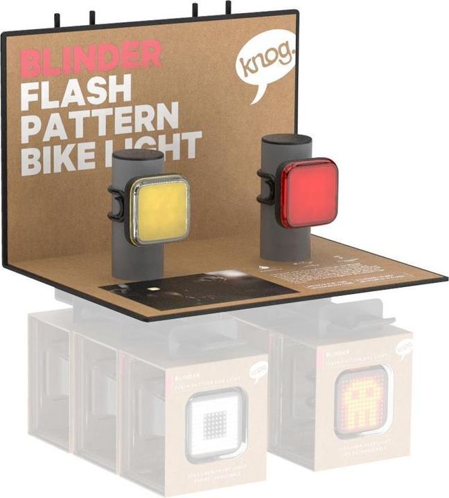 knog. Blinder NUR DISPLAY für 16 Lampen (OHNE BESTÜCKUNG) SALE