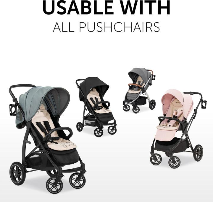 Actual product image Hauck Pushchair Seat Liner Winnie the Pooh Beige
