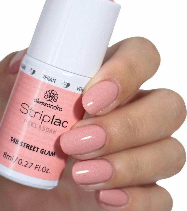 Produktbild Alessandro Striplac Peel or Soak - Street Glam (Peach, Rosa, Abziehbarer Nagellack)