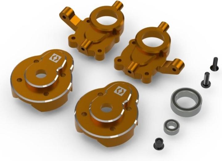 Produktbild HPI Aluminium-Portal-Lenkspindelsatz (orange)