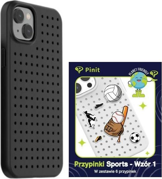Produktbild Pinifit Zestaw Etui Pinit Dynamic + Sports Pin iPhone 14 Plus 6.7" czarny/black wzór 1 (Apple iPhone 15 Plus, Apple iPhone 14 Plus)