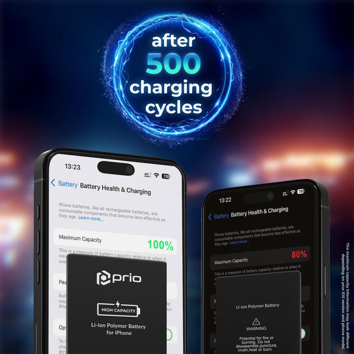 Immagine prodotto prio Hochleistungsakku für iPhone 7 (2310 mAh) - Universal APN -