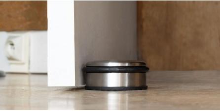 Produktbild Alba Türstopper, Edelstahl-Oberfläche, Durchmesser: 110 mm rund, Höhe: 40 mm, Gewicht: 1.050 g, breite, s (1 Stück, 11 x 4 cm)