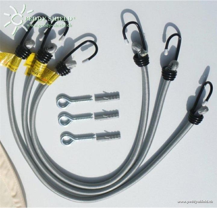 Produktbild Peddy Shield Spanngurte für Dreiecksonnensegel (Ø 1 cm)