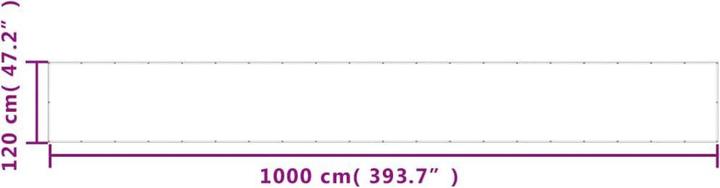 Produktbild VidaXL Balkon-Sichtschutz 120 x 1000cm 100% Polyester-O x ford (1000 cm)