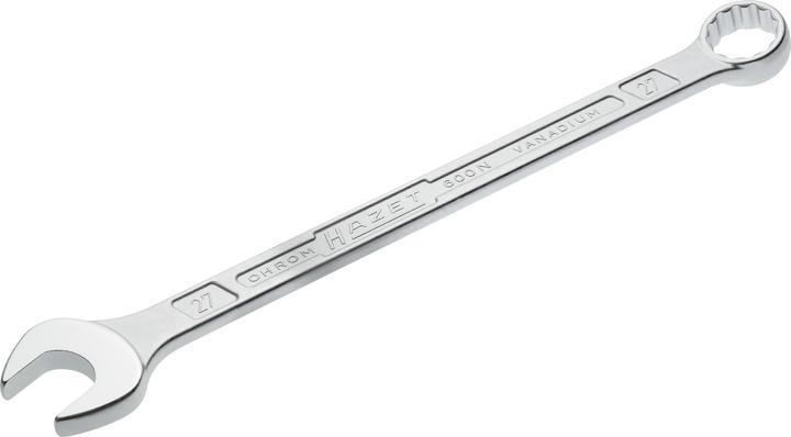 Actual product image HAZET Combination wrench 600N-27 ∙ Outside 12-point traction profile ∙ 27 mm (27 mm)