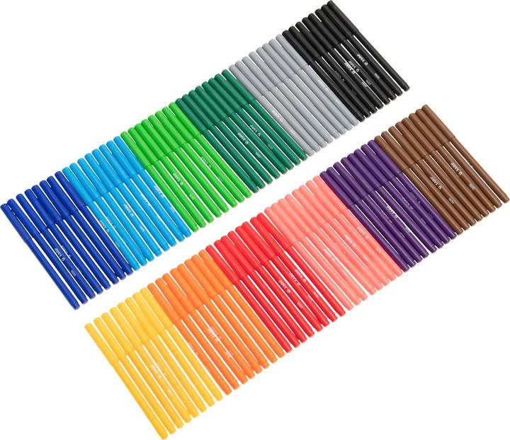 Actual product image Jovi Thin felt tip pens in round box (Multicoloured, 1 x)