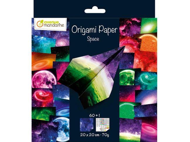 Image du produit Avenue Mandarine Origami Paper, Espace - (70 g/m², 60 x)