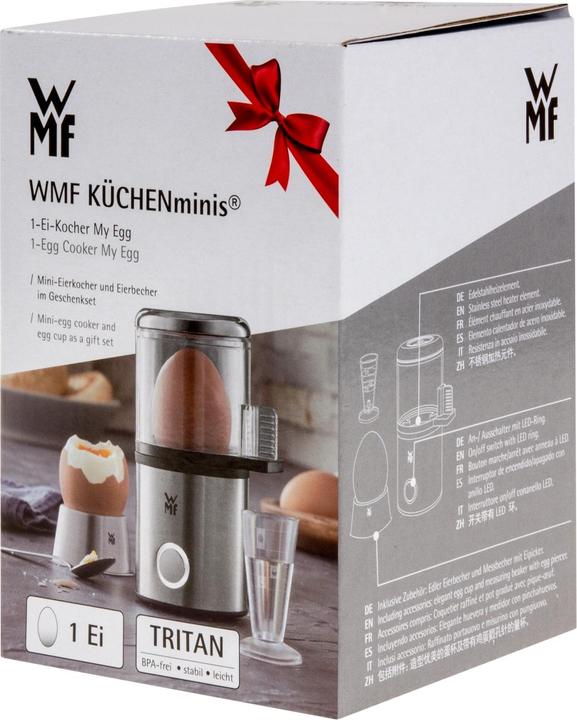 Produktbild WMF KÜCHENminis 1 Ei Eierkocher MyEgg mit Eierbecher + Härtegradeinstellung (CH-Stecker)