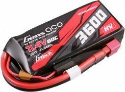 Image du produit Gens Ace G-Tech 3600mAh 11.4V 3S1P 60C Pack de batteries Lipo haute tension avec connecteur en T (11.40 V, 3600 mAh)