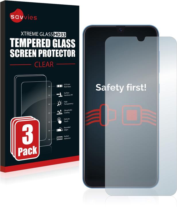 Produktbild Savvies Panzerglas Hartglas Displayschutz (3 Stück, Samsung Galaxy A50)