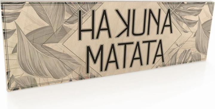 Image du produit Trenddeko Hakuna Matata (30 x 10 cm)