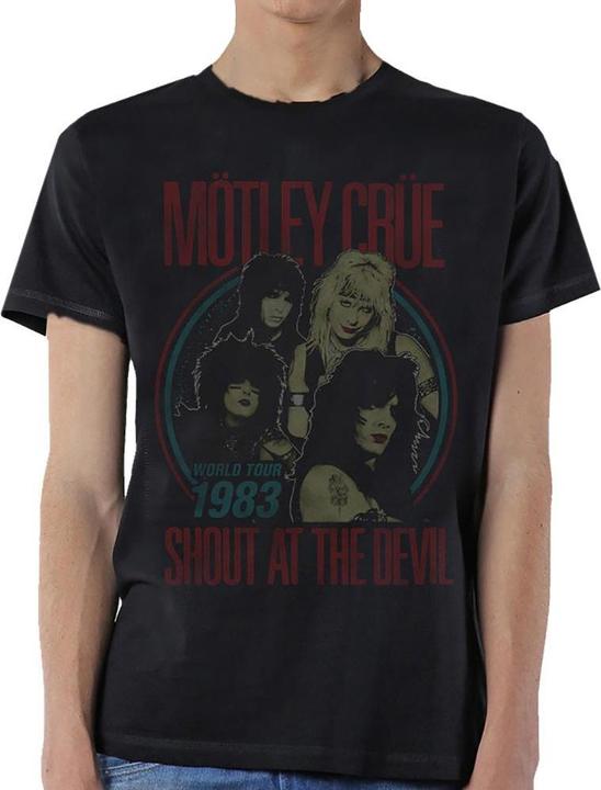 Immagine prodotto Motley Crue World Tour Devil Maglietta Vintage Adulto Unisex (XL)