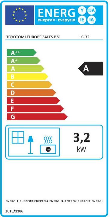 Energie-Label Zibro Heizofen (3200 W)