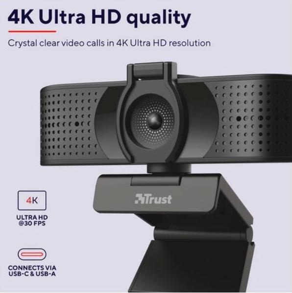 Productafbeelding Trust 4K Ultra HD Webcam (8.60 Mpx)
