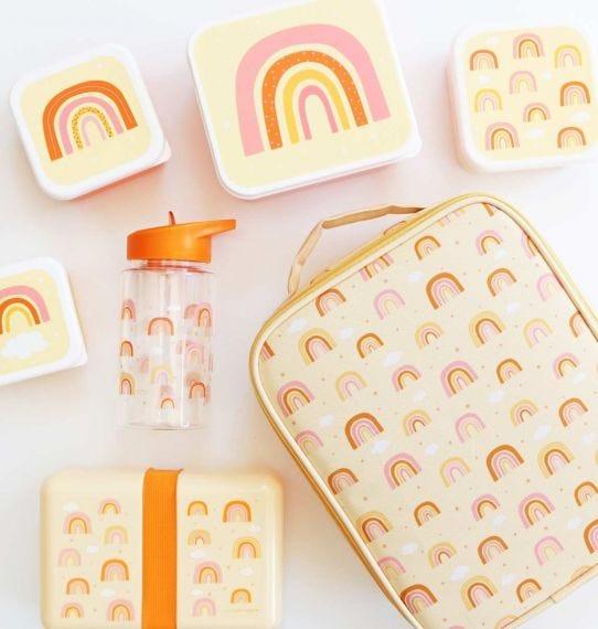 Actual product image A Little Lovely Company ALLC Lunch & Snack Box Rainbow SBSERA41