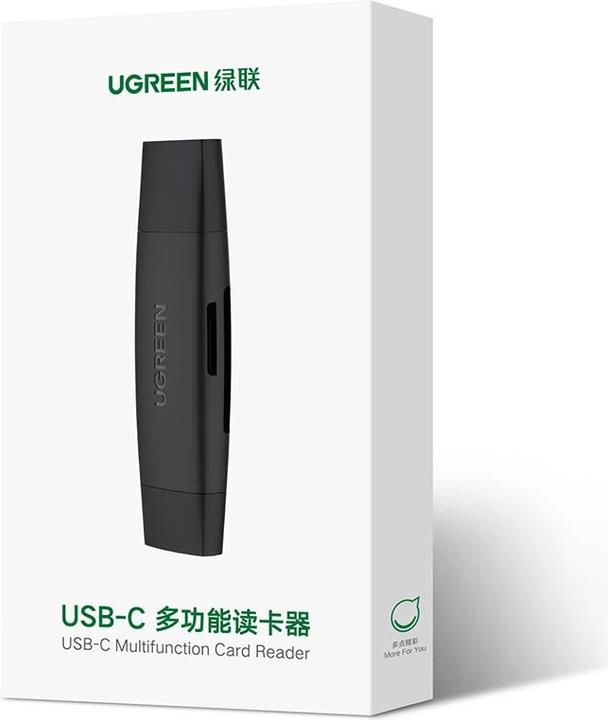 Produktbild Ugreen CM304 USB + USB-C Adapter Card Reader SD + microSD (black) (USB-C)