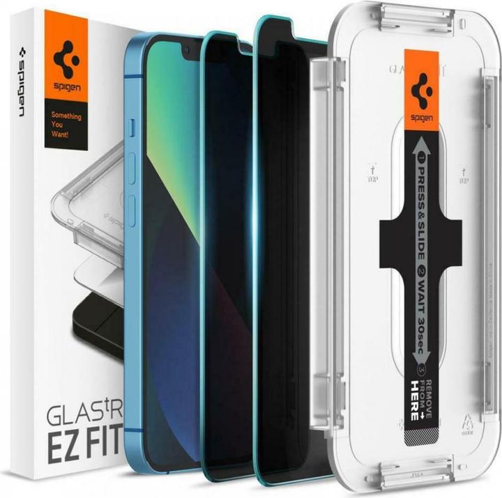 Actual product image Spigen Glas.tR EZ Fit (2 Piece, Apple iPhone 13 Pro Max)