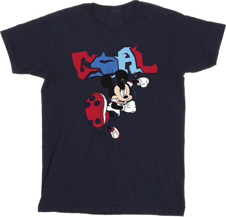 Actual product image Disney Mens Mickey Mouse Goal Striker Pose T-Shirt (L)
