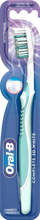 Immagine prodotto Braun Lo spazzolino Oral-B Complete 3D White 35, medio, lucida i denti, per denti naturalmente bianchi (Medio, 1 x)