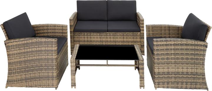 Actual product image tectake Rattan Lounge Lucca