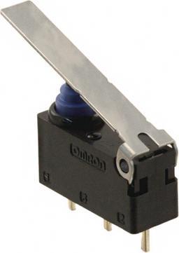 Immagine prodotto Omron Industrial Automation Microinterruttore, D2HW, 2A, 1 contatto in scambio, 0,49N, leva con cerniera
