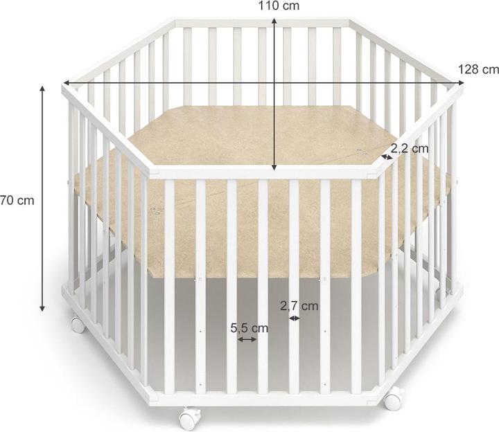 Produktbild VitaliSpa Estrella (128 cm, 110 cm, Kiefer)