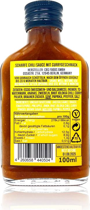 Image du produit Crazy Bastard Sauce Berlin Brennt (250 g)