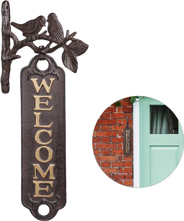 Relaxdays Welcome Schild