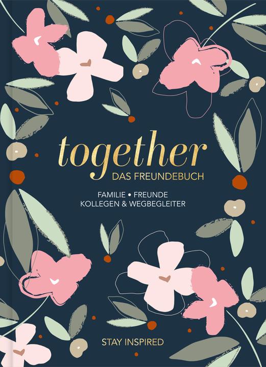 Produktbild Freundebuch für Erwachsene | Album zum Ausfüllen für Freunde und Kollegen mit edler Goldprägung | (17 x 24 cm)