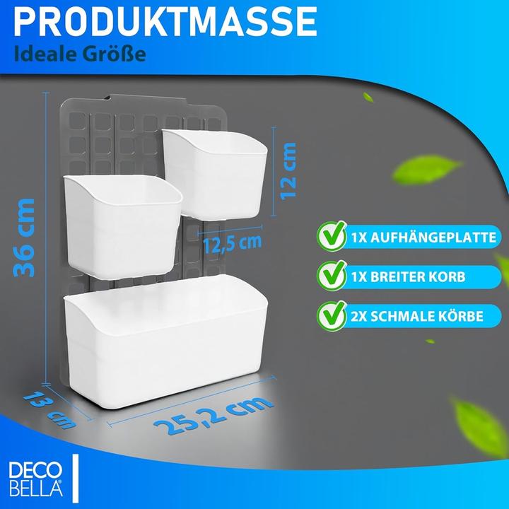 Produktbild Triton Hängende Aufbewahrungstasche, Organizer, Plastik, Weiss