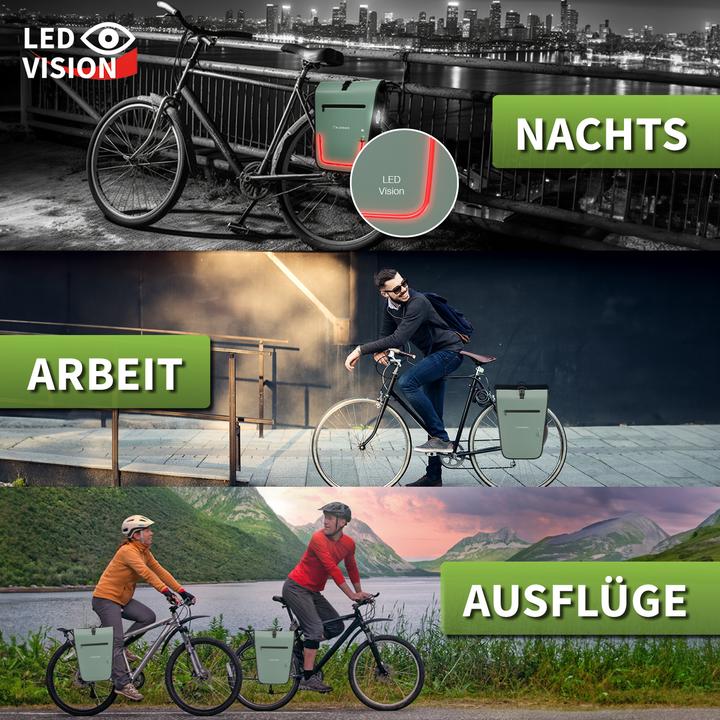 Produktbild Eloneo Fahrradtasche für Laptop (25 l, Gepäckträgertasche)