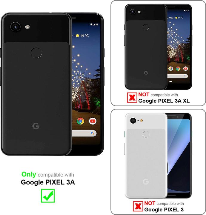 Actual product image Cadorabo TPU Ultra Slim AIR Cover (Google Pixel 3a)