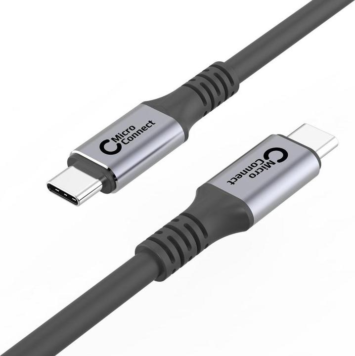 Produktbild MicroConnect USB4CC1. Kabellänge: 1,2 m, Anschluss 1: USB C, Anschluss 2: USB C, USB-Version: USB4 Gen 3x2, Ma... (1.20 m, USB 4.0)