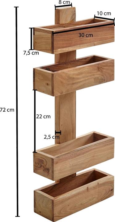 Actual product image Wohnling Mumbai (30 x 10 x 72 cm)
