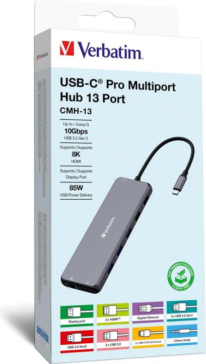 Produktbild Verbatim Pro Multiport Hub CMH-13 (USB-C, 13 Ports)