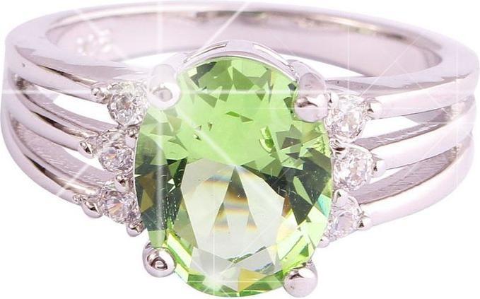 Produktbild Hermex versilberter Ring mit Amethyst / Zirkonia - Gr. 56 / Size 8 (8)