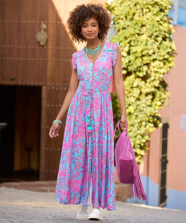 Image du produit Joe Browns PETITE Paisley Shirred Maxi Dress (46)